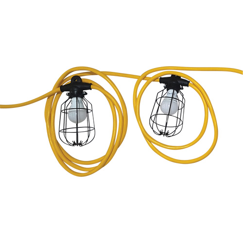 Chaînes de lumi&egrave;res DEL, 10 Lumi&egrave;res, 1200" lo, Boîtier en M&eacute;tal Ontario Safety Products