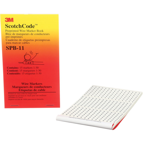 ScotchCode Pre-Printed Wire Marker Book Ontario Safety Products