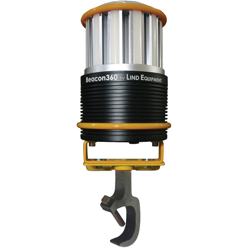 Lampe de travail portative Beacon360 GO avec support &agrave; pince, DEL, 45 W, 6000 lumens, Boîtier en Aluminium Ontario Safety Products