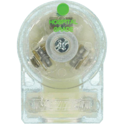 Angled Hospital Grade Extension Plug, Nylon, 15 Amps, 125 V Ontario Safety Products