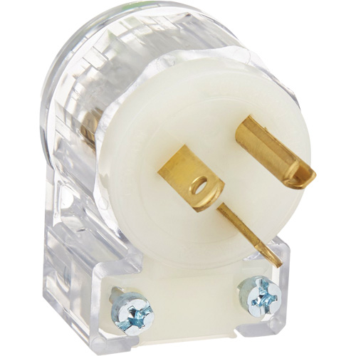 Angled Hospital Grade Extension Plug, Nylon, 20 Amps, 250 V Ontario Safety Products
