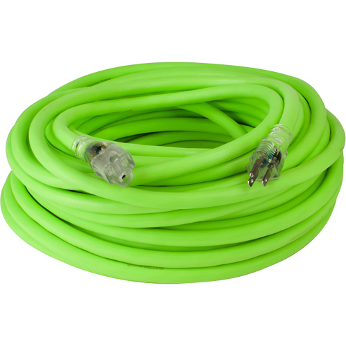 Flexzilla&reg; Pro Industrial Extension Cord, All-Weather, SJTW, 10/3 AWG, 15 A, 100' Ontario Safety Products
