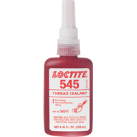 Thread Sealant 545 Hydraulic/Pneumatic Sealant, Bottle, 250 ml, -54° C - 121° C/-65° F - 250° F Ontario Safety Products
