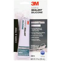 Produit d'&eacute;tanch&eacute;it&eacute; &agrave; base de silicone de calibre marin, 3 oz., Tube, Transparent Ontario Safety Products