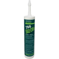 Agent d'&eacute;tanch&eacute;it&eacute; &agrave; base de silicone Dowsil 786, 300 ml, Cartouche, Blanc Ontario Safety Products