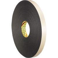 Double-Coated Foam Tape, 33 m (108') L x 12.7 mm (1/2") W, 62 mils, Polyethylene Ontario Safety Products