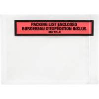 Packing List Envelope, 5-1/2" L x 4-1/2" W, Endloading Style Ontario Safety Products