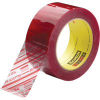 Ruban d'emballage avec message de s&eacute;curit&eacute; Scotch 3779, Adh&eacute;sif Acrylique, 1,8 mils, 48 mm (2") x 914 m (2998') Ontario Safety Products