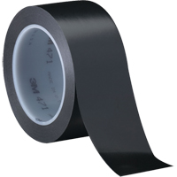 471 Vinyl Tape, 12 mm (1/2") W x 32.9 m (108') L, 5.3 mils, Black Ontario Safety Products