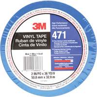 471 Vinyl Tape, 50.8 mm (2") W x 32.9 m (108') L, 5.2 mils, Blue Ontario Safety Products
