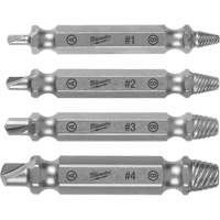 Screw Extractor Set, High Speed Steel, 4 Pieces AUW382 | Ontario Safety Product