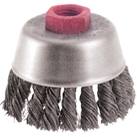 Brosses-boisseau &agrave; fils nou&eacute;s - Petites rectifieuses &agrave; grande vitesse, 2-3/4" dia. x M10x1,25 arbre Ontario Safety Products