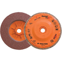 Disque &agrave; lamelles Enduro-Flex, 4-1/2" x 5/8"-11, Type 27, Grain 60, Alumine de zirconium Ontario Safety Products
