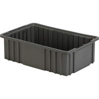 Contenant Divider Box, Poly&eacute;thyl&egrave;ne, 16,5" la x 10,9" p x 5" h, Gris Ontario Safety Products