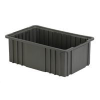 Contenant Divider Box, Poly&eacute;thyl&egrave;ne, 15,5" la x 9,9" p x 6" h, Gris Ontario Safety Products