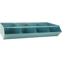 Sectional Bin Units, 100 lbs. Cap., 37" W x 18-3/4" D x 7-1/2" H, Blue CA789 | Ontario Safety Product