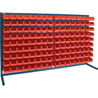 Rayonnage &agrave; persienne avec bacs, 144 bacs, 72" la x 15" p x 40" h Ontario Safety Products