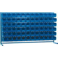Rayonnage &agrave; persienne avec bacs, 72 bacs, 72" la x 15" p x 40" h Ontario Safety Products