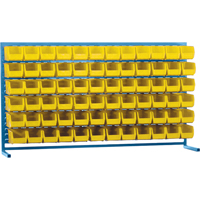 Rayonnage &agrave; persienne avec bacs, 72 bacs, 72" la x 15" p x 40" h Ontario Safety Products