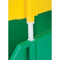 Stack & Hang Bin, 5-7/8" W x 4-11/16" H x 9-13/16" D, Yellow CB263 | Ontario Safety Product