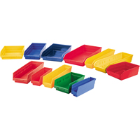 Shelf Bins, 11-1/8" W x 4" H x 11-5/8" D, Yellow, 30 lbs. Capacity Ontario Safety Products