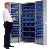Deep-Door Combination Cabinet, 38" W x 24" D x 72" H, 36 Shelves Ontario Safety Products