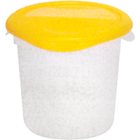 Contenants ronds, 7-4/5" ha x 8-1/2" p, Capacit&eacute; de 3,79 L, Transparent Ontario Safety Products