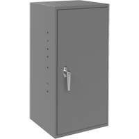 Utility Cabinet, Steel, 2 Shelves, 30" H x 13-3/4" W x 12-3/4" D, Grey Ontario Safety Products