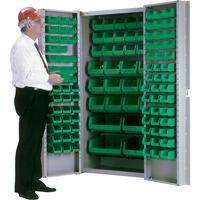 Deep-Door Combination Cabinet, 38" W x 24" D x 72" H, 36 Shelves CB691 | Ontario Safety Product
