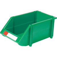 Stack & Hang Bin, 8-3/16" W x 6-3/16" H x 14" D, Green CC236 | Ontario Safety Product