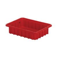 Contenants Divider Box, Poly&eacute;thyl&egrave;ne, 10,8" la x 8,3" p x 2,5" h, Rouge Ontario Safety Products