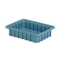 Contenants Divider Box, Poly&eacute;thyl&egrave;ne, 10,8" la x 8,3" p x 2,5" h, Bleu p&acirc;le Ontario Safety Products