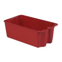 Stack-N-Nest<sup>®</sup> Plexton Containers, 16.9" W x 30.6" D x 11.1" H, Red CD190 | Ontario Safety Product