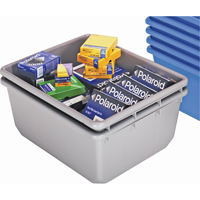 QuanTub Nesting Totes, 19" W x 24-1/2" D x 9.5" H, Grey CD244 | Ontario Safety Product