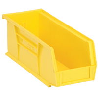 Ultra Stack & Hang Bin, 4-1/8" W x 4" H x 10-7/8" D, Yellow CD262 | Ontario Safety Product