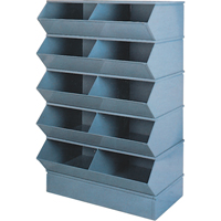 Pre-Engineered Sectional Systems, 5000 lbs. Cap., 37" W x 24" D x 55" H, Blue Ontario Safety Products