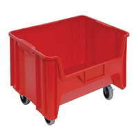 Mobile Giant Stack Container, 12-7/16" H x 19-7/8" W x 15-1/4" D, 250 lbs. Capacity, Red Ontario Safety Products