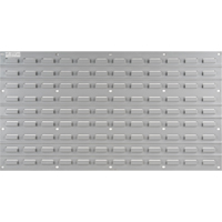 Metal Louvered Panel Bin Support Rack, 32 Bins, 36" W x 1/8" D x 19" H CF412 | Ontario Safety Product
