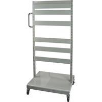 Mobile Tilt Bin Rack - Cart Only, Double-sided, 26-1/4" W x 22" D x 57-1/2" H Ontario Safety Products