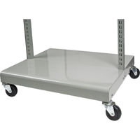 Mobile Tilt Bin Rack - Cart Only, Double-sided, 26-1/4" W x 22" D x 57-1/2" H CF475 | Ontario Safety Product