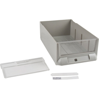 Replacement Drawer for KPC-200 Parts Cabinets, Plastic, 5-3/8" W x 9-13/16" D x 3-3/10" H, Grey CF481 | Ontario Safety Product