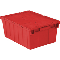 Contenants de distribution Flipak en plastique poly&eacute;thyl&egrave;ne (PE), 21,9" x 15,2" x 9,3", Rouge Ontario Safety Products