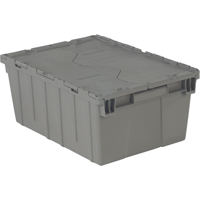 Flipak<sup>®</sup> Polyethylene Plastic (PE) Distribution Containers, 21.9" x 15.2" x 9.3", Grey CF559 | Ontario Safety Product