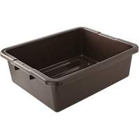 Undivided Bus/Utility Box, 7" H x 21.5" D x 17" L, Plastic, Brown CF691 | Ontario Safety Product