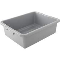 Undivided Bus/Utility Box, 7" H x 21.5" D x 17" L, Plastic, Grey CF692 | Ontario Safety Product