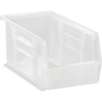 Clear-View Ultra Stack & Hang Bin, 4-1/8" W x 4" H x 10-7/8" D, Clear CF739 | Ontario Safety Product