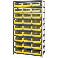 Shelving Unit with Stacking Bins, Steel, Magnum Bin, 650 lbs. Capacity, 42" W x 76" H x CF786 | Ontario Safety Product