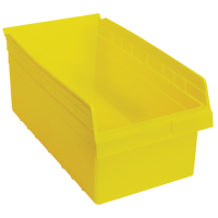Store-Max Shelf Bins, 11-1/8" W x 8" H x 17-7/8" D, Yellow, 56 lbs. Capacity Ontario Safety Products