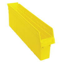 Bacs pour &eacute;tag&egrave;re Store-Max, 4-3/8" la x 8" H x 23-5/8" p, Jaune, Capacit&eacute; 68 lb Ontario Safety Products