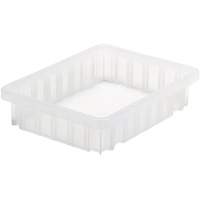 Contenant Divider Box, Plastique, 10,875" la x 8,25" p x 2,5" h, Transparent Ontario Safety Products